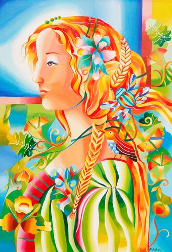The saleswoman of flowers